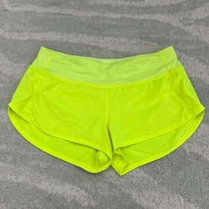 Lulu speed ups size 6 neon yellow